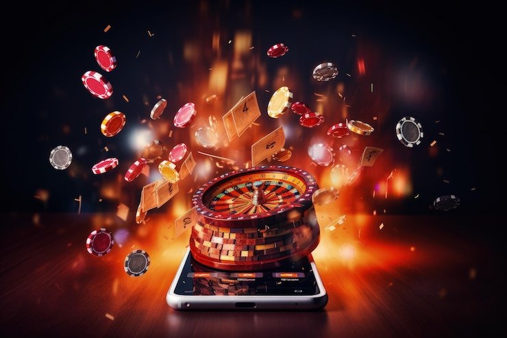 inatoge mobile app showing live casino tables on a smartphone screen